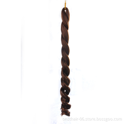 MYZYR Deep Wave Crochet Braids Hair Extensions Synthetic Ombre Braiding Hair Colored High Temperature Brown Blonde Blue